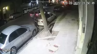 Two Girls Pee On The Street