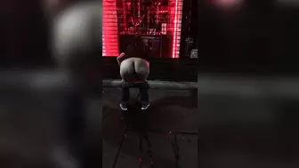 Lady Pissing On South ST