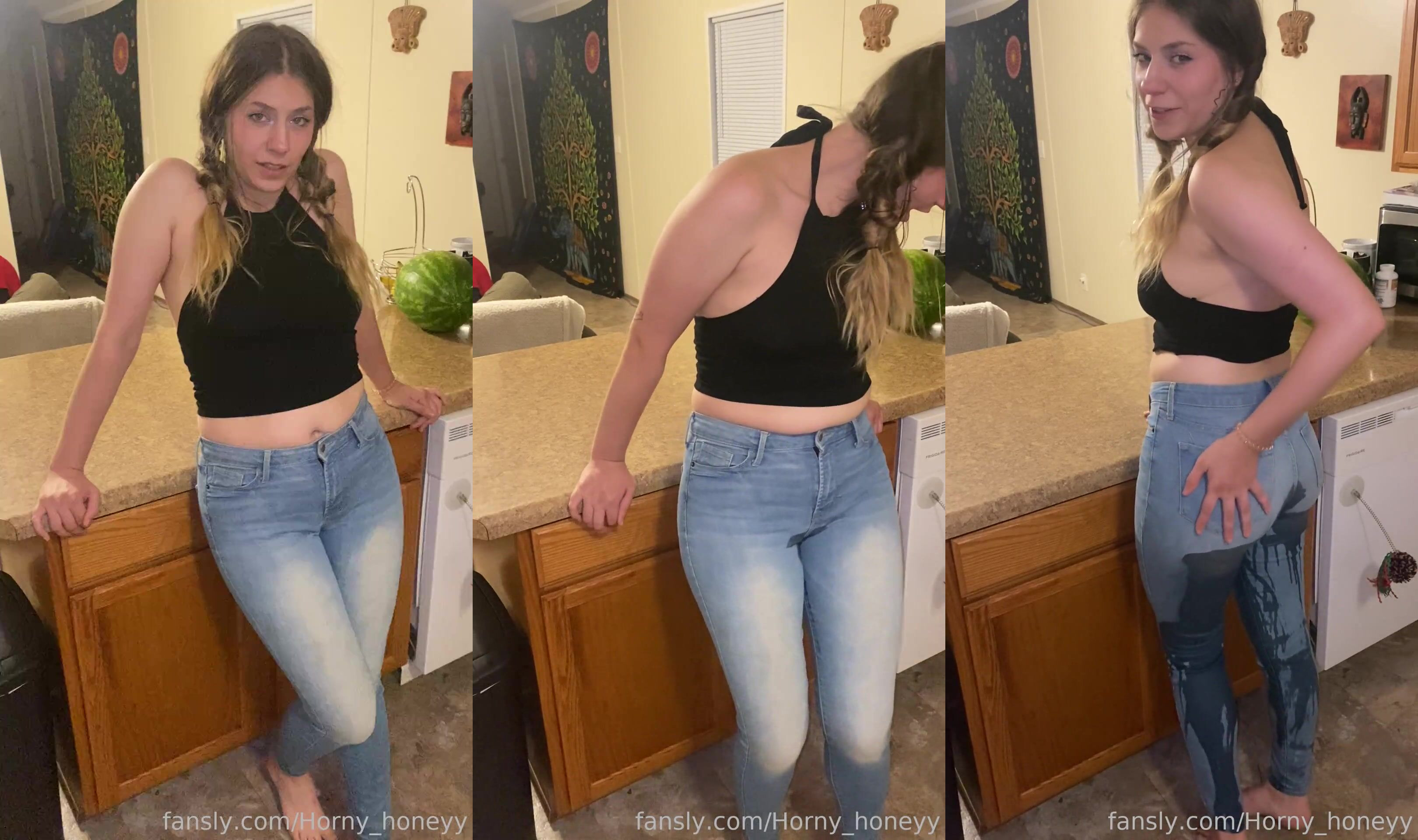 Horny_honeyy - Wanna watch my pee in my pants? What about... | Girlspee  Video