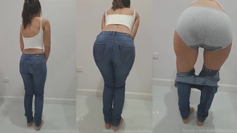 peecherrythai - severe desperation pee in my jeans and...