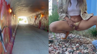 SunnySkye - I had to pee so bad on our little walk...