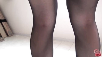 FF-235 03 Emotional incontinence and wet stockings! Young women wetting themselves on camera