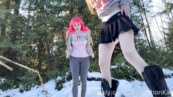 DestinationKat - Peeing in the snow