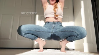 hairyblondie - I think my jeans are a little wet