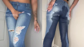 MissZola - Can’t go wrong with a classic jeans wetting
