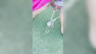 beccajonesgolf - Golf course pee videos, my furry little... - 1