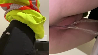 bellaxfetish - Quick pit stop to make a public bathroom pee video for you!