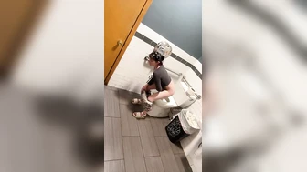 adorableamy - coffee shop bathroom voyeur