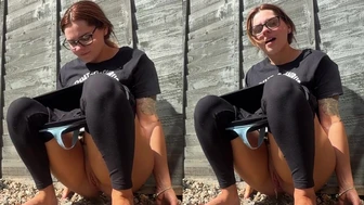 helenrofficial - Peeing outdoors so naughty!!