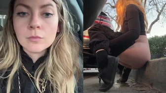summerhayzz - sneaky little street pee