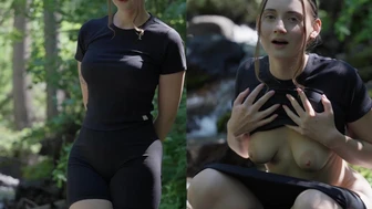 sexylexihayes - I was so desperate on my hike today! I couldn't hold my pee a second