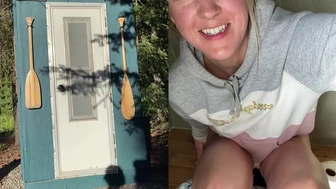 elizabeth88 - Peeing in the outhouse #fyp #pee #peeing #outdoors #wetting
