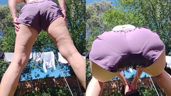 Seductivewifey1 - I was so hot doing these squats. I needed to cool down quickly