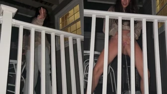 siensky - Peeing off a balcony *disclaimer,filmed in my private property where