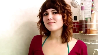 Ginger Pees in the Shower (In Her Pants)