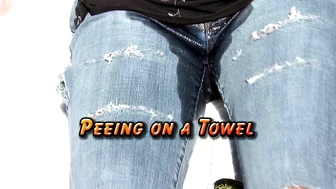 Peeing on a Towel
