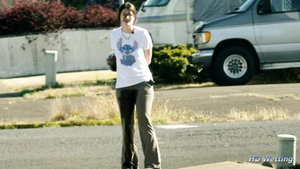 Soaking Her Pants in Public