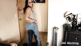 Alisha Desperately Wetting Her Jeans
