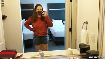 Self Filmed Wetting in Shorts