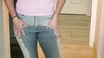 Just Your Basic Jeans Wetting Video