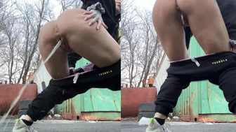 sucha_goodgirl - PISSING IN A PARKING LOT because I was waiting for my appointment..