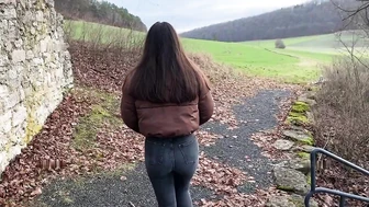 LeahSnuSnu - 19yo Pissed behind the ruins