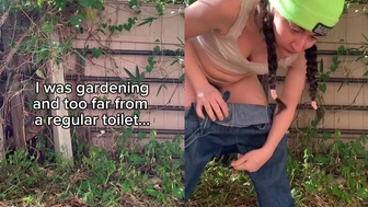 mazzykiti - Did my wildlife camera catch a pee slut relieving herself "secretly"