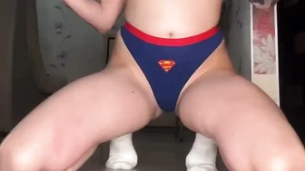 wetariel - Golden Supergirl: Wet Panties & Piss Chaos on the Floor