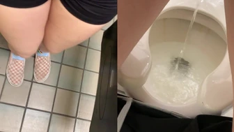 mazzykiti - Dirty girl alert, at the public bathroom …