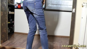 Natalie - Hot Girl Natalie Works On Her Computer And Pisses Her Jeans