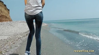 Natalie - Walking Down The Beach Spelled Disaster For Teen Natalie