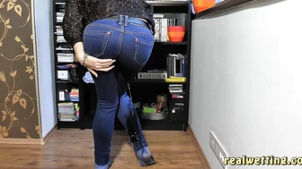 Antonia - Wetting Jeans With Antonia