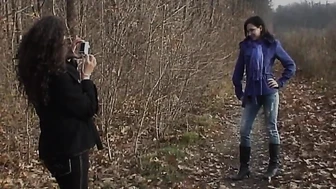 Antonia & Sara - Antonia And Sara Take Each Others Pictures As They Pee Themselves Wetting Their Pants