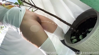 kinkysis - Balcony anal + piss on my tits Forgive me that the anal was a bit..