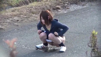 DJKN-01 02 Hidden camera footage of a jogger peeing in the open with no time to hide